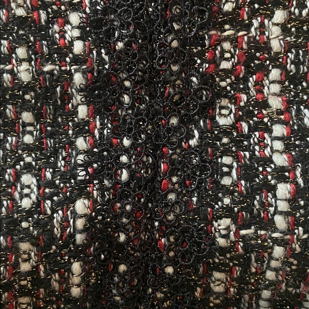 Karl Lagerfeld size 8 sleeveless tweed dress trumpet bottom - Picture 8 of 10